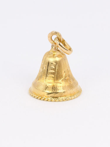 Pendentif Pendentif charms vintage cloche or jaune perle 58 Facettes 1099.7