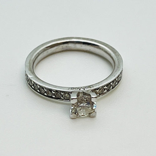 Bague 51 Bague or avec diamant solitaire 0,50ct 58 Facettes 20400000842