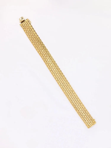 Bracelet Bracelet vintage maille milanaise or jaune 58 Facettes 1095.2