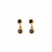 Boucles d'oreilles Boucles d'oreilles dormeuses or jaune et saphirs 58 Facettes BO/230142