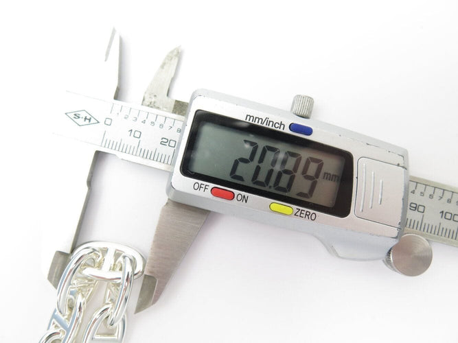 Bracelet bracelet HERMES chaine d'ancre gm h101672b 12 maillons argent 70gr 58 Facettes 271653