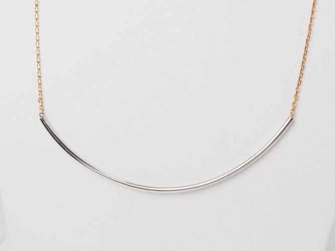 Collier Collier arc en or bicolore 58 Facettes F4646