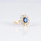 Bague 49 Bague Marguerite Saphir Diamants 58 Facettes AB147
