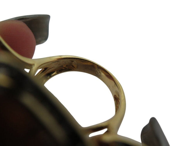 Bague 54 bague en or jaune 18k t54 sertie 5 pierres & 150 diamants 1.05ct 58 Facettes 268939