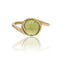 Bague 51 Bague péridot cabochon or jaune 58 Facettes 24-337B