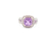 Bague 55 bague MATY or blanc amethyste et diamants 58 Facettes 259030