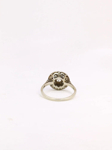 Bague Bague Belle Epoque ronde diamants taille ancienne 58 Facettes J312