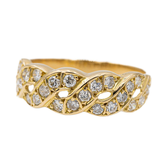 Bague 50 Bague Bandeau Or jaune Diamant 58 Facettes 2866504CN