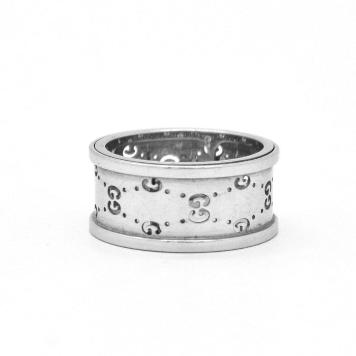 Bague Bague Gucci en icône en or blanc 58 Facettes