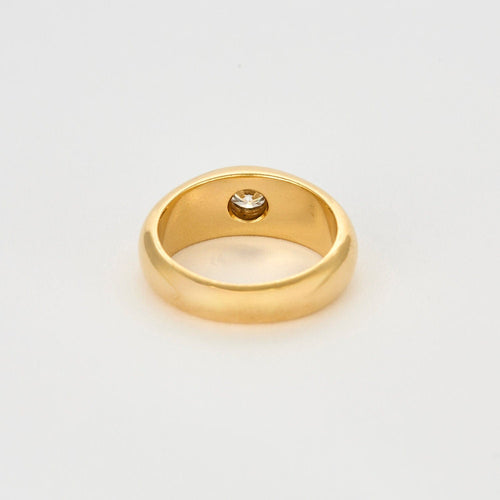 Bague 61 Bague jonc or jaune et diamant 58 Facettes BIA0963