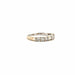 Bague 50 Alliance demi-tour or blanc & Diamants 58 Facettes 56-GS28786