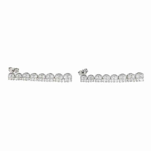 Boucles d'oreilles Boucles d'oreilles Pendantes Or blanc Diamant 58 Facettes 4437328RV