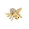 Broche Broche abeille vintage en or jaune et diamants 58 Facettes G12110