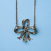 Necklace Platinum and diamond ribbon necklace 58 Facettes