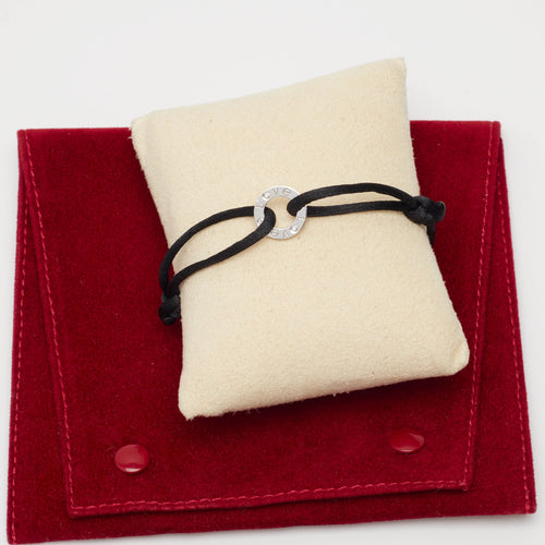 Bracelet CARTIER - Bracelet Love Cord or blanc et diamants 58 Facettes