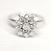 Bague Bague Marguerite Vintage or blanc diamants 58 Facettes C1947