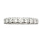 Bague 52 Alliance or blanc diamants 58 Facettes 33218
