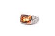 Bague 54 Bague topaze naturelle 8,24cts et diamants 58 Facettes 26070-25650D