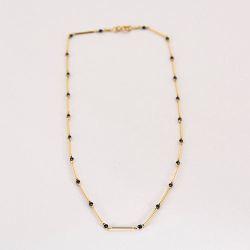 Collier Fin collier ou jaune 58 Facettes MEA4303