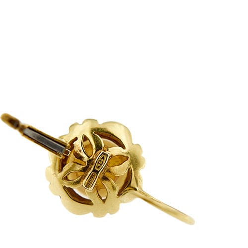 Boucles d'oreilles Boucles d'oreilles fleurs avec perles 58 Facettes 38383