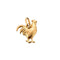 Pendentif Pendentif coq or jaune 58 Facettes COL2872