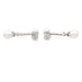 Boucles d'oreilles Boucles d'oreilles perles, diamants, platine, or blanc. 58 Facettes 33846