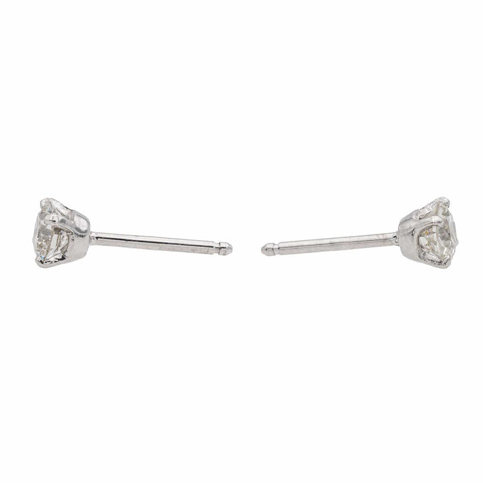 Boucles d'oreilles Boucles d'oreilles Puces Or blanc Diamant 58 Facettes 3547206CN