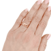 Bague 51 Bague Cartier, "Trinity", or rose. 58 Facettes 34250