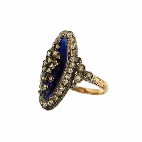 Bague 54.5 BAGUE MARQUISE ANCIENNE OR & DIAMANTS 58 Facettes BO/230020 STA