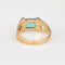 Bague Bague vintage des années 70 avec diamant émeraude de 1,75 ct, taille 7, or jaune 18 carats, bijoux fins 58 Facettes G14062