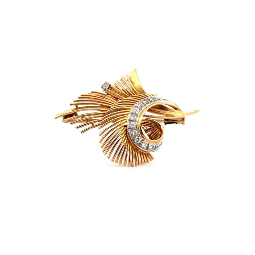 Brooch Brooch Yellow Gold & Diamonds 58 Facettes BRO-GS29665
