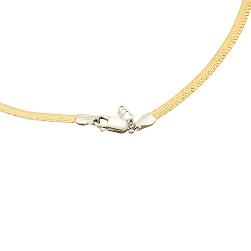 Collier Collier deux ors maille omega, reversible 58 Facettes BO/250006