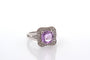 Bague 53 Bague saphir violet de 2,21cts et diamants 58 Facettes 26642-27328