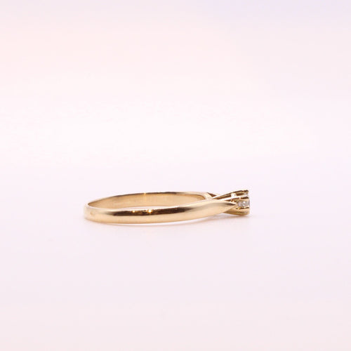 Bague 55.5 Bague Solitaire Diamant or jaune 58 Facettes