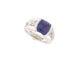 Bague 57 bague sertie pierre tanzanite 5 ct 6 diamants 1.3ct t57 en or blanc 12.9g 58 Facettes 267525