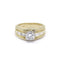 Bague 50.5 Solitaire or jaune diamants 58 Facettes 180230R