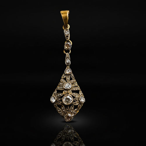 Pendentif Pendente Jugendstil, Impero Austroungarico 58 Facettes