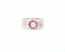 Bague Bague avec diamants et rubis 58 Facettes