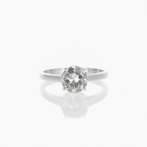 Bague 53 Bague Diamant Solitaire 1.27 Carats J/SI1 HRD 58 Facettes 2.16967