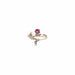 Ring 52 White Gold Ruby & Diamond Ring 58 Facettes 40-GS34389-1