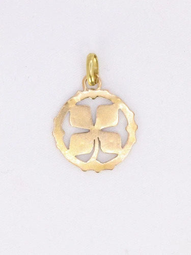 Pendentif Pendentif trèfle 4 feuilles or jaune 58 Facettes 1087.7