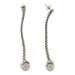 Boucles d'oreilles Boucles d'oreilles pendantes en or blanc, perles et diamants 58 Facettes G3528