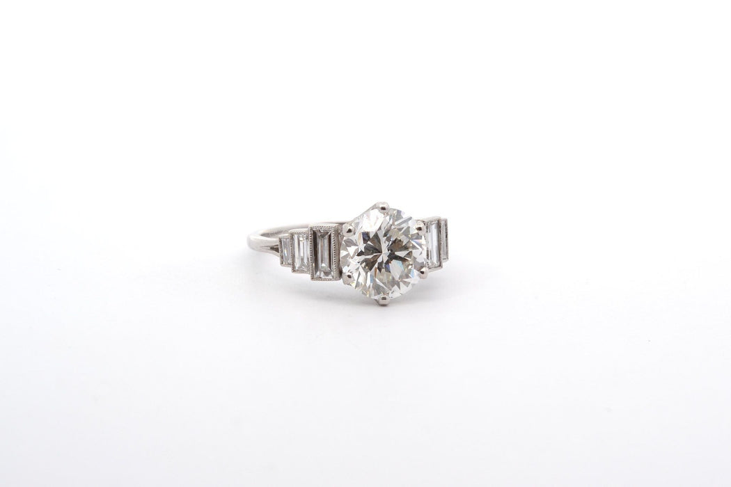 Bague 53 Bague solitaire diamant de 3,09cts 58 Facettes 26077-25959