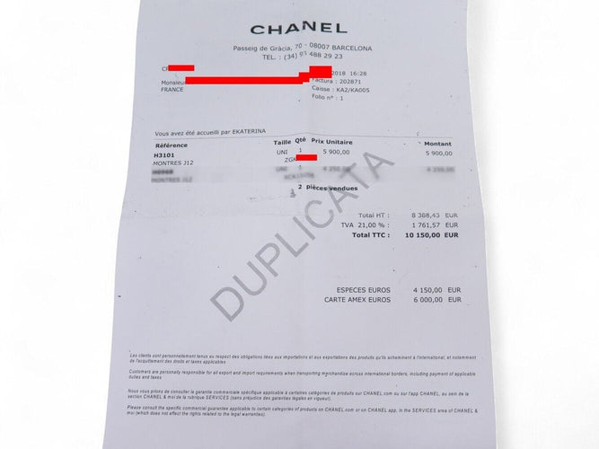 Montre montre CHANEL j12 gmt h3101 41 mm ceramique noire automatique +boite 58 Facettes 269829