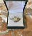 Bague 53 Bague diamant or blanc style art déco 58 Facettes BD172