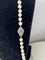 Collier Collier 58 perles Akoya Fermoir Or 18k Saphir 54 cm 58 Facettes