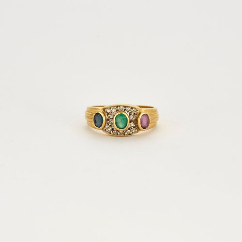 Bague Bague les 3 précieuses 58 Facettes LP549