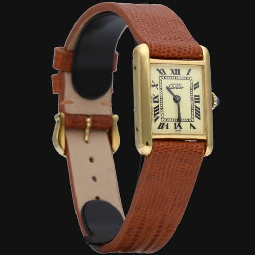 Montre Cartier Montre Tank Vermeil 58 Facettes MT44891