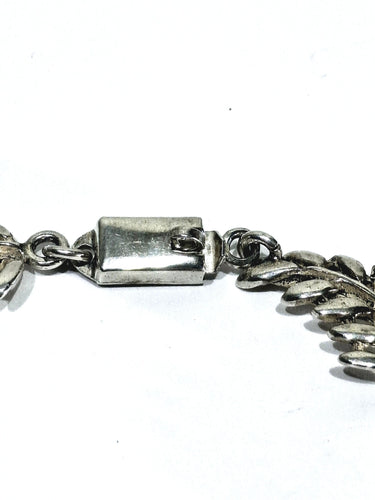 Bracelet Bracelet à motifs de feuilles en argent massif 58 Facettes