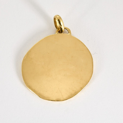 Pendentif Médaille zodiacale  en or jaune 58 Facettes DAX0153